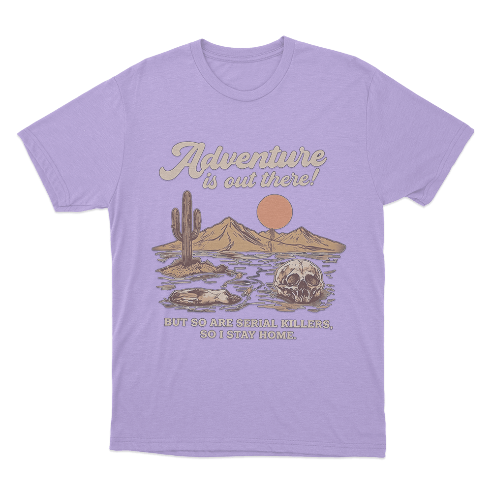 Adventure Is Out There Unisex T Shirt Purple Adventure Is Out There Unisex T Shirt Purple