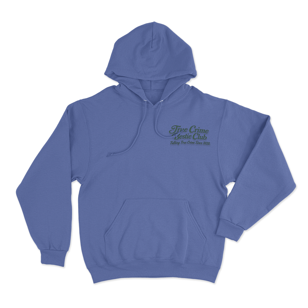 True Crime Bestie Club Unisex Hoodie Blue True Crime Bestie Club Unisex Hoodie Blue