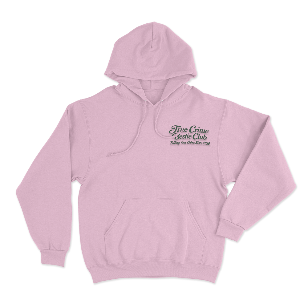 True Crime Bestie Club Unisex Hoodie Pink True Crime Bestie Club Unisex Hoodie Pink
