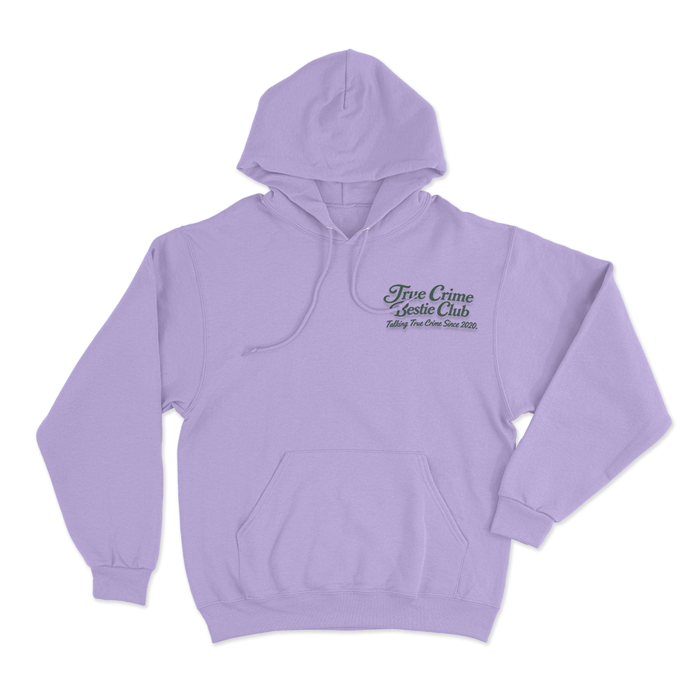True Crime Bestie Club Unisex Hoodie Purple True Crime Bestie Club Unisex Hoodie Purple