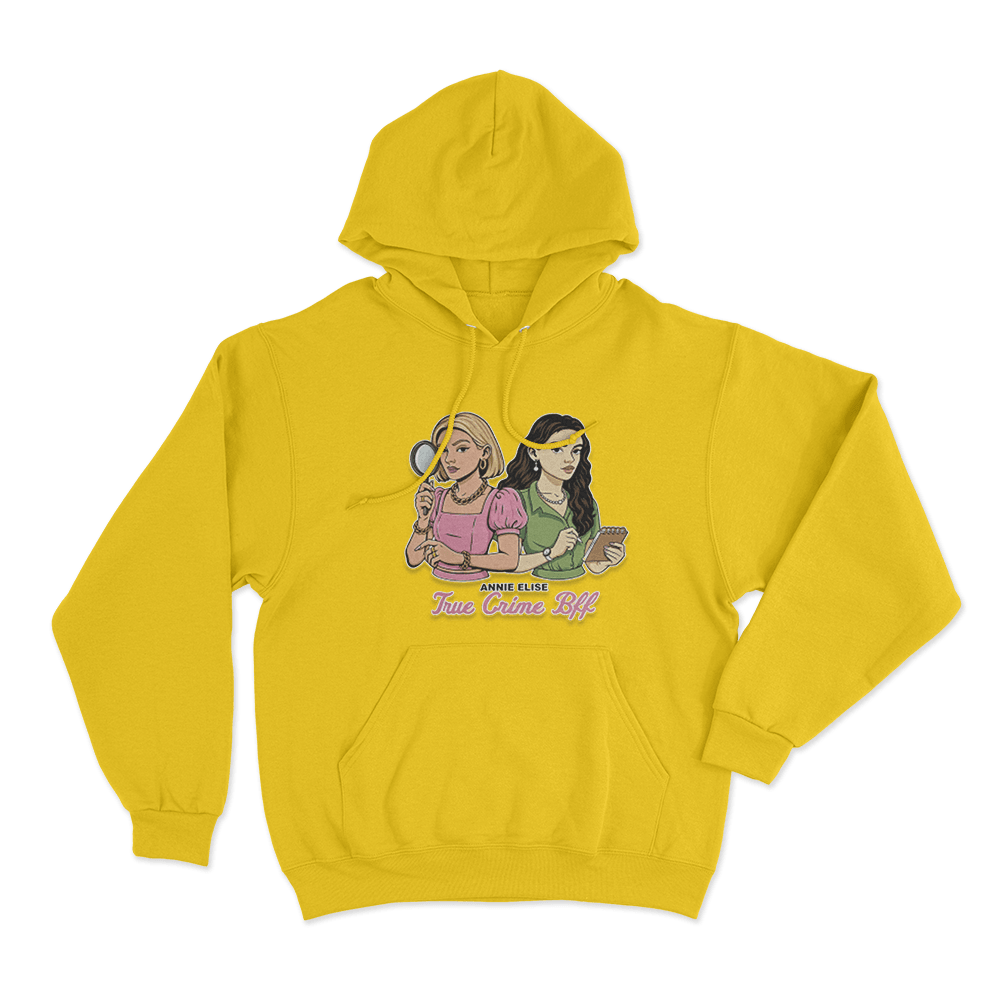 True Crime Bff Unisex Hoodie Yellow True Crime Bff Unisex Hoodie Yellow
